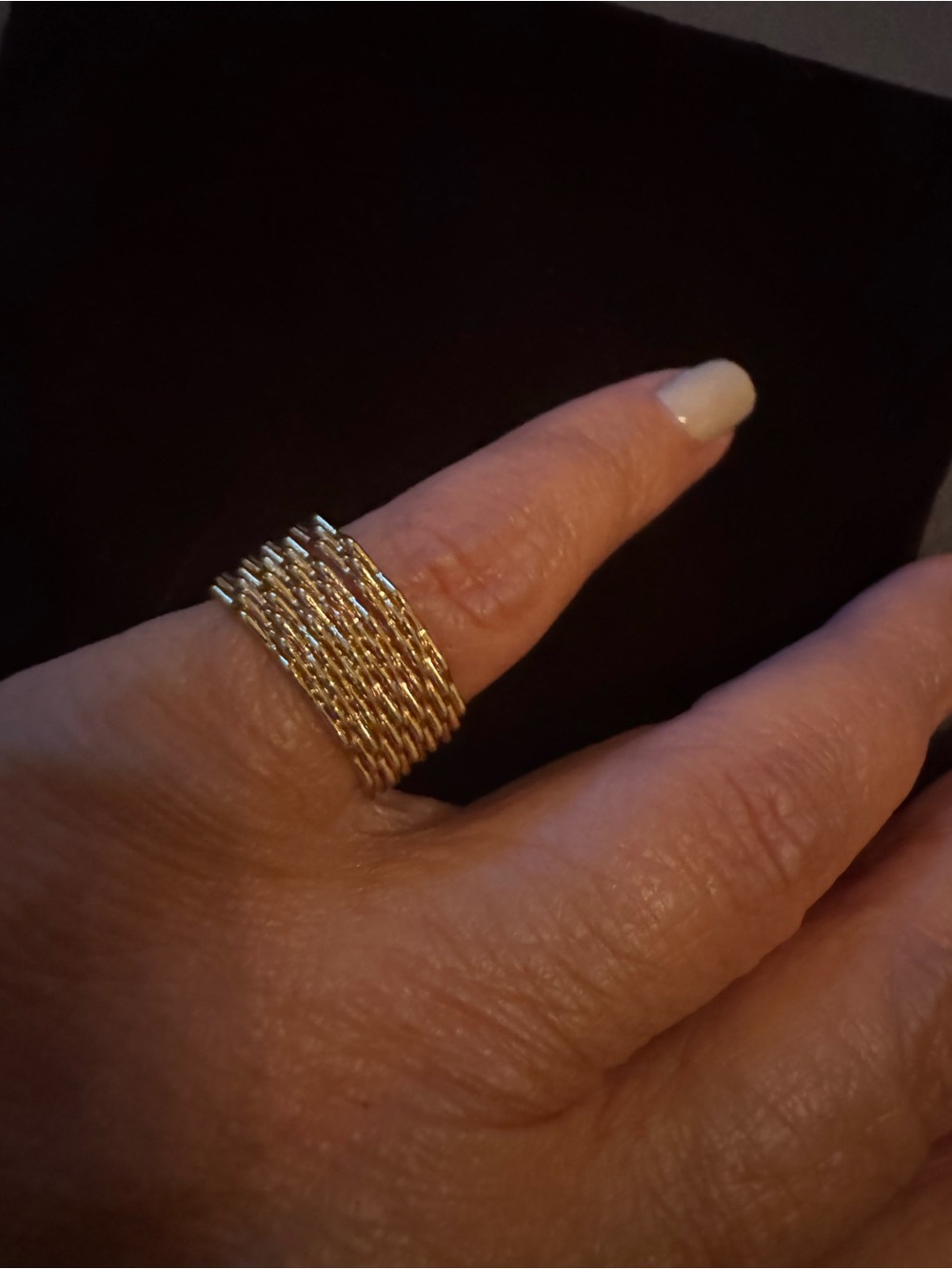 Gold Multi-Row Twisted Band Ring - Women Jewelry